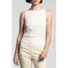 Weekend Los Angeles Nico Stretch Tank In Blanc