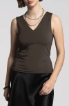 Weekend Los Angeles Sophie Tank In Black Brown