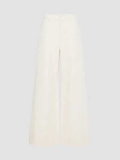 Weekend Max Mara High-rise Wide-leg Jeans In White
