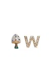 Weekend Max Mara 2-piece Set Of Metal Brooches In Yellow