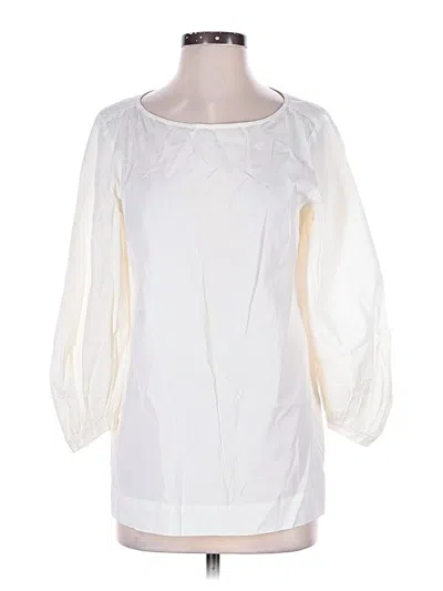 Pre-owned Weekend Max Mara 3/4 Sleeve Blouse In Ivory