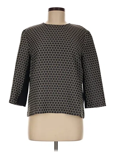 Pre-owned Weekend Max Mara 3/4 Sleeve Top Gray Boatneck Tops