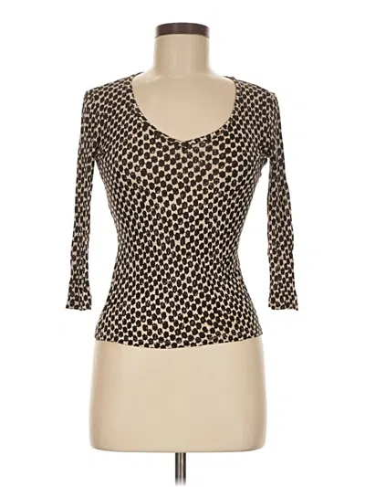Pre-owned Weekend Max Mara 3/4 Sleeve T-shirt In Brown