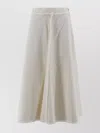 Weekend Max Mara A-line Silhouette Skirt Frayed Hem In Neutral