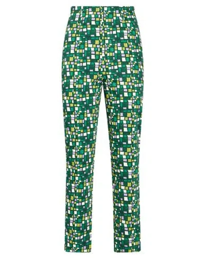Weekend Max Mara A Weekend With Ashley Park Woman Pants Green Size 2 Cotton, Elastane In Multi