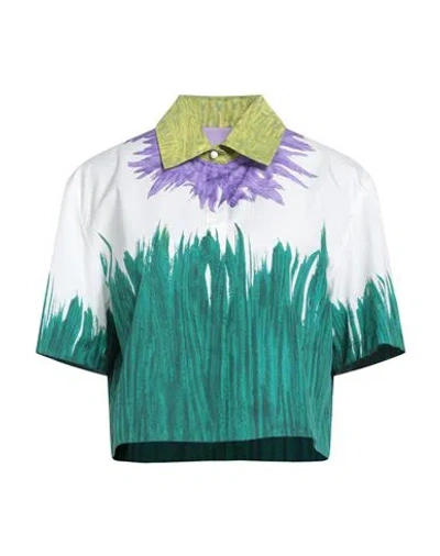 Weekend Max Mara A Weekend With Ashley Park Woman Shirt Emerald Green Size 12 Cotton