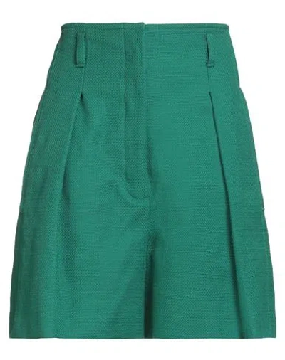 Weekend Max Mara A Weekend With Ashley Park Woman Shorts & Bermuda Shorts Green Size 12 Cotton