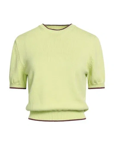 Weekend Max Mara A Weekend With Ashley Park Woman Sweater Light Green Size Xl Cotton, Elastane