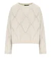 Weekend Max Mara Abbozzi Ecru Crewneck Jumper