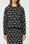 Weekend Max Mara Abstract Print Crewneck Sweater In Blue