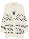Weekend Max Mara V-neck Cardigan In Neutrals