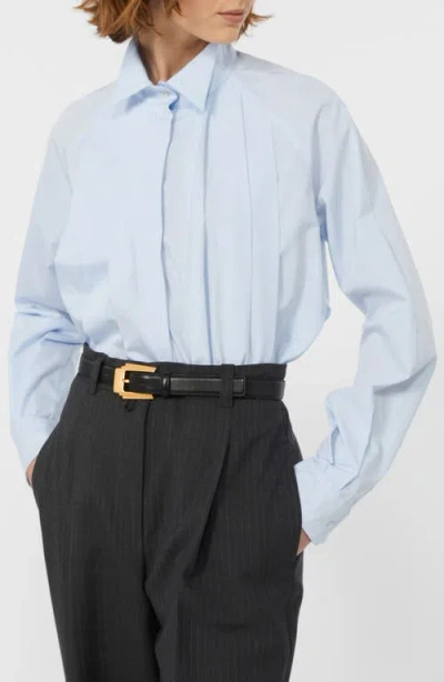 Weekend Max Mara Acanto Tuxedo Shirt In Burgundy