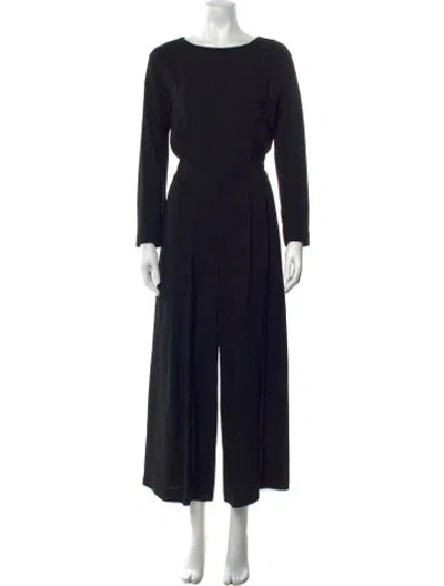 Pre-owned Weekend Max Mara Acetate Crew Neck Jumpsuit In Blue