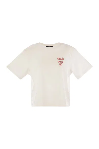 WEEKEND MAX MARA WEEKEND MAX MARA ACLINE - PRINTED ORGANIC COTTON T-SHIRT