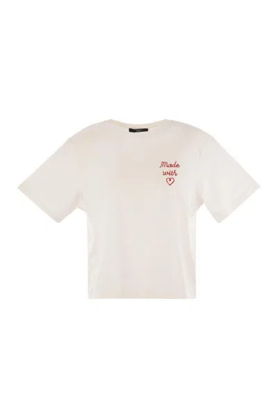 WEEKEND MAX MARA WEEKEND MAX MARA ACLINE - PRINTED ORGANIC COTTON T-SHIRT