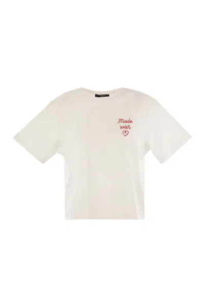 WEEKEND MAX MARA WEEKEND MAX MARA ACLINE - PRINTED ORGANIC COTTON T-SHIRT