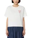 Weekend Max Mara Acline Jersey Short Sleeved T-shirt In White