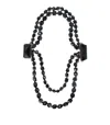 Weekend Max Mara Adagio Black Necklace In Black