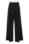 Weekend Max Mara Adelfi - Stretch Wool Trousers In Black