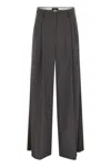 Weekend Max Mara Adelfi - Stretch Wool Trousers In Gold