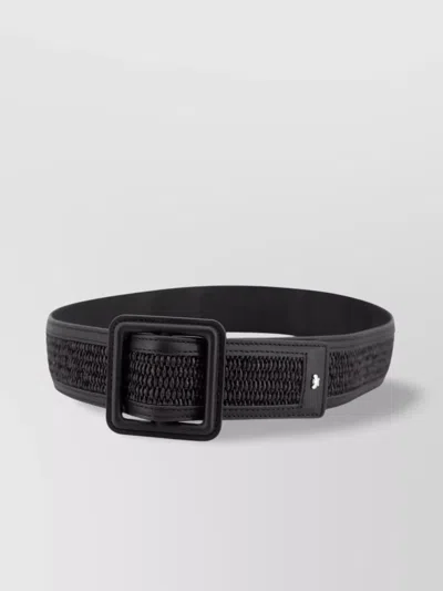 Weekend Max Mara Adjustable Square Buckle Woven Texture Metal Detail