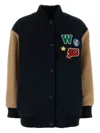 Weekend Max Mara Adorni Bomber Jacket In Wool In Blau