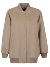 Weekend Max Mara Adorni Quilted Jacket In Brown