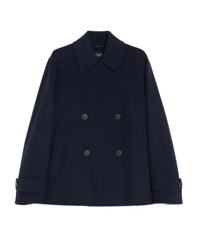 Weekend Max Mara Afone Blue Double-breasted Caban
