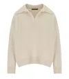 Weekend Max Mara Agre Beige Polo-sweater In Neutral