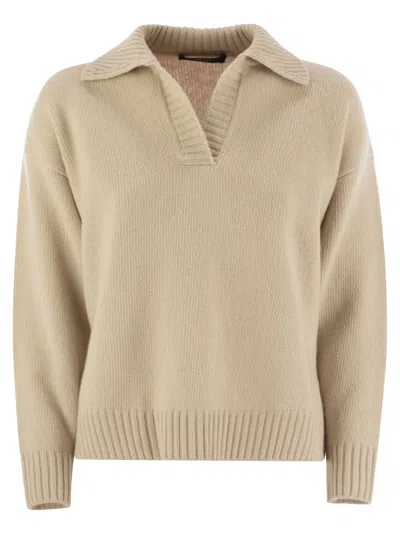 Weekend Max Mara Agre Wool Sweater In Neutral