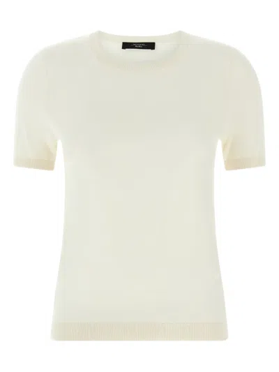 WEEKEND MAX MARA AGRO SHORT-SLEEVE CREW-NECK SWEATER