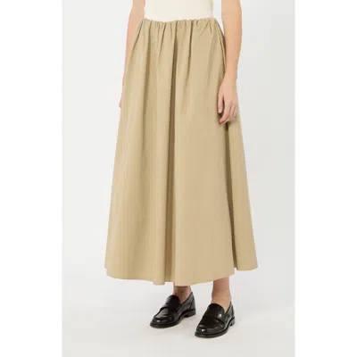 Weekend Max Mara Aguzze Cotton Skirt In Neutral