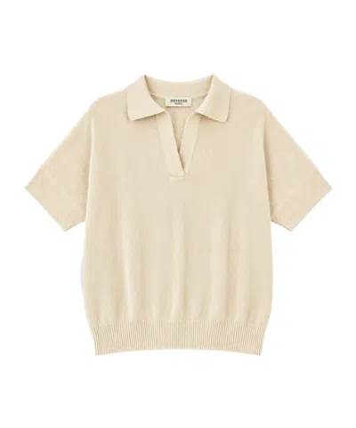 Weekend Max Mara Albero Short-sleeve Knitted Top In White