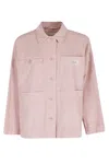 Weekend Max Mara Logo-patch Multi-pocket Jacket In Pink