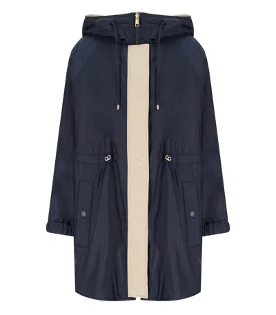 Weekend Max Mara Alcamo Blue Reversible Parka