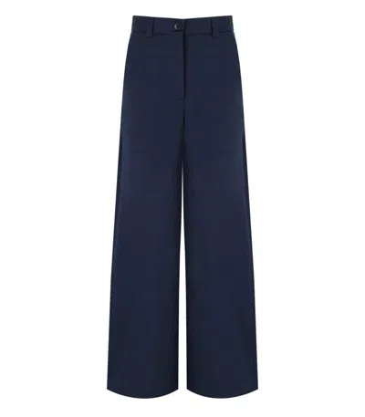 WEEKEND MAX MARA WEEKEND MAX MARA ALFEO BLUE PANTS