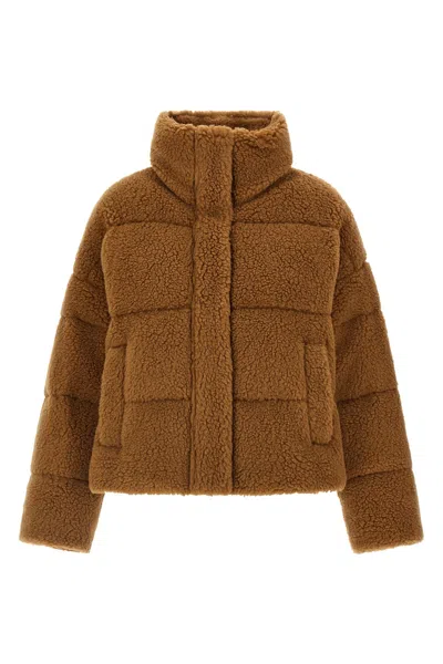 Weekend Max Mara 'alfredo' Down Jacket In Brown