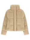 Weekend Max Mara Alfredo Down Jacket In Neutral