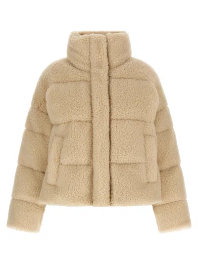 WEEKEND MAX MARA ALFREDO PUFFER JACKETS BEIGE