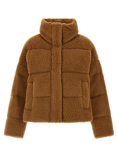 WEEKEND MAX MARA ALFREDO PUFFER JACKETS BROWN