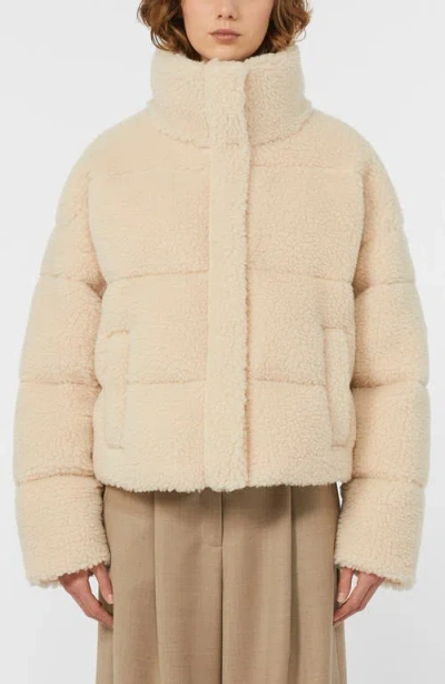 WEEKEND MAX MARA WEEKEND MAX MARA ALFREDO QUILTED HIGH PILE FLEECE JACKET
