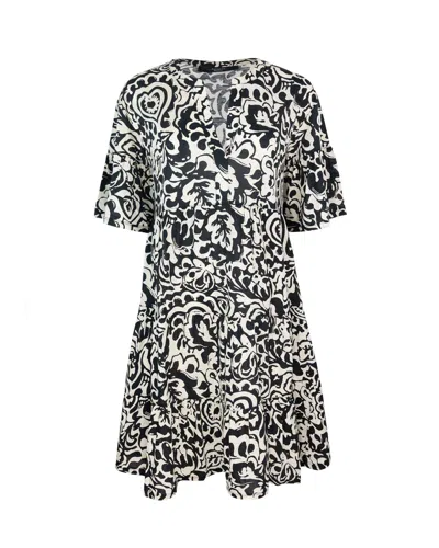 Weekend Max Mara All-over Patterned Crewneck Dress In Multi