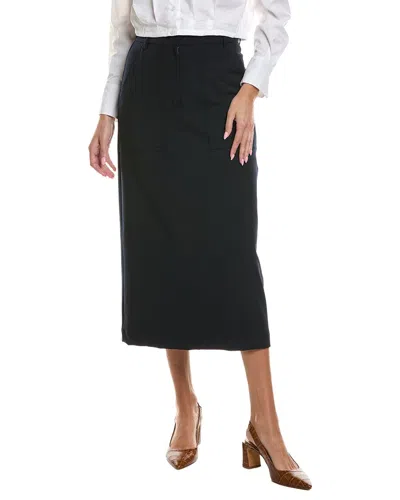 Weekend Max Mara Aller Wool-blend Skirt In Black