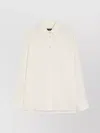 Weekend Max Mara Almina Sophisticated Collared Top In White