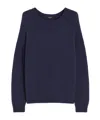 Weekend Max Mara Alpaca And Cotton Sweater In Blue