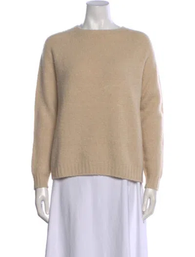Pre-owned Weekend Max Mara Alpaca Crew Neck Sweater In Neutrals