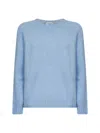 Weekend Max Mara Alpaca-cotton Blend Sweater In Blue