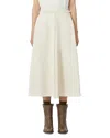 Weekend Max Mara Max Mara Weekend Flared Cotton Skirt In Multi