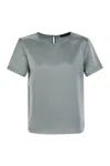 Weekend Max Mara Amburgo - Satin And Jersey T-shirt