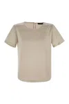 Weekend Max Mara Amburgo - Satin And Jersey T-shirt